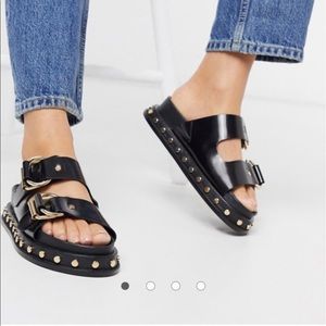 Black Platform Sandals